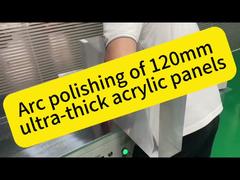 Arco polido para chapas acrílicas extra grossas de 120mm