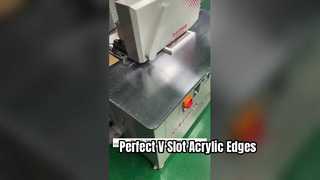 Vamos dar uma olhada em como nossa máquina produz o efeito V-slot perfeito!