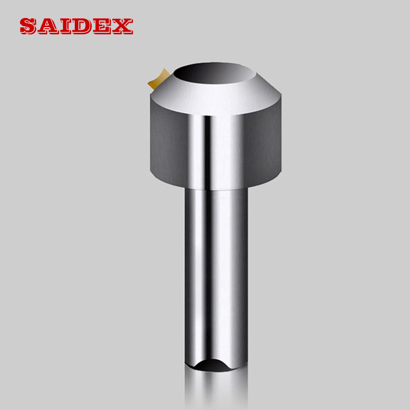 Fornecimento de fábrica de alta qualidade Máquina de corte de acrílico Ferramenta especial de fresagem de chanfro de diamante de cristal único CNC para acrílico/PS