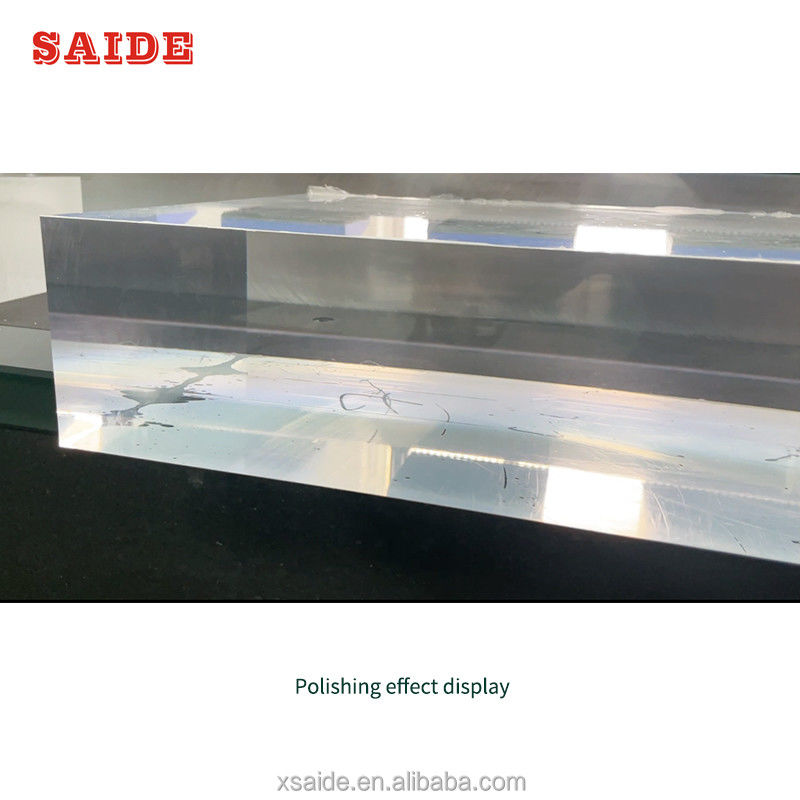 Máquina de Polimento de Borda Dupla Face Acrílica de Tamanho Pequeno 1000mm Fabricada na China SAIDE Polidora de Diamante Para PMMA/PS/Placa Guia de Luz