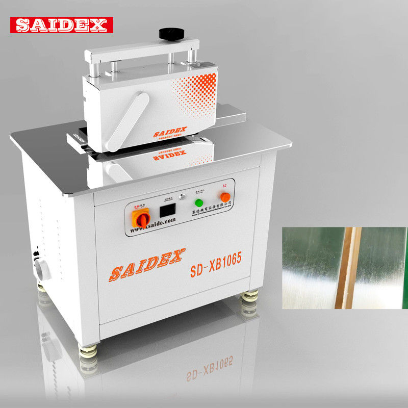 220V 50HZ/60HZ Acrílico R3 / R4 / R5 Engrenagem de polir e aparar cantos redondos Facas intercambiáveis 45 graus