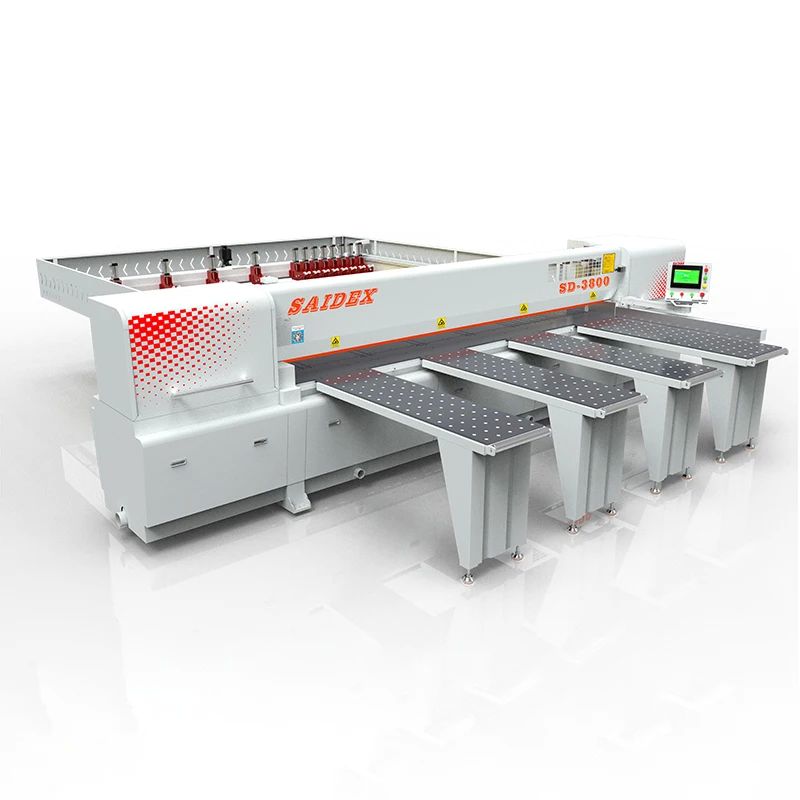 Máquina de corte de design acrílico eficiente, precisão de 3800 mm, comprimento de serração de 11 kW, motor de serração de cabeça