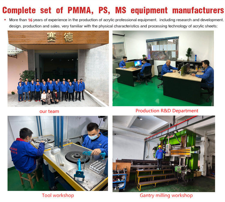 Máquina de Polimento Acrílico e Chanfro de Ângulo de 45 Graus para Mitre, Venda Quente na Fábrica da China