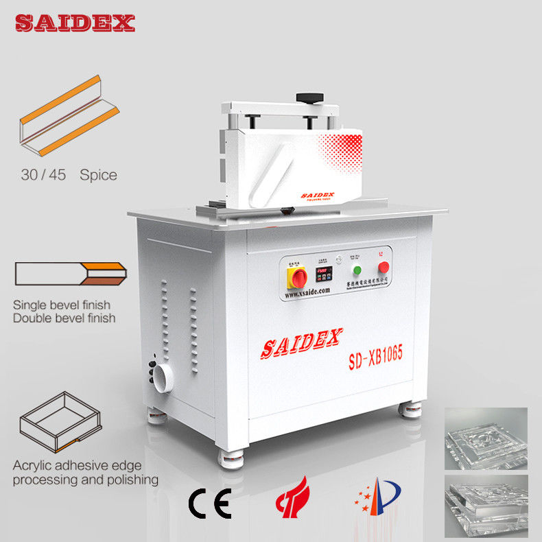2.5kw 10A Máquina Elétrica de Cortar Acrílico comprimento 1000mm 250kg Pequena máquina de polir bordas arredondadas de 45 graus