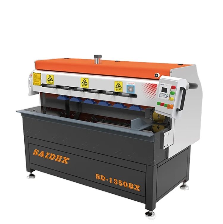 Máquina de Polimento Lateral Acrílico, polidora de bordas de plexiglass com voltagem de 380V e potência de 3KW