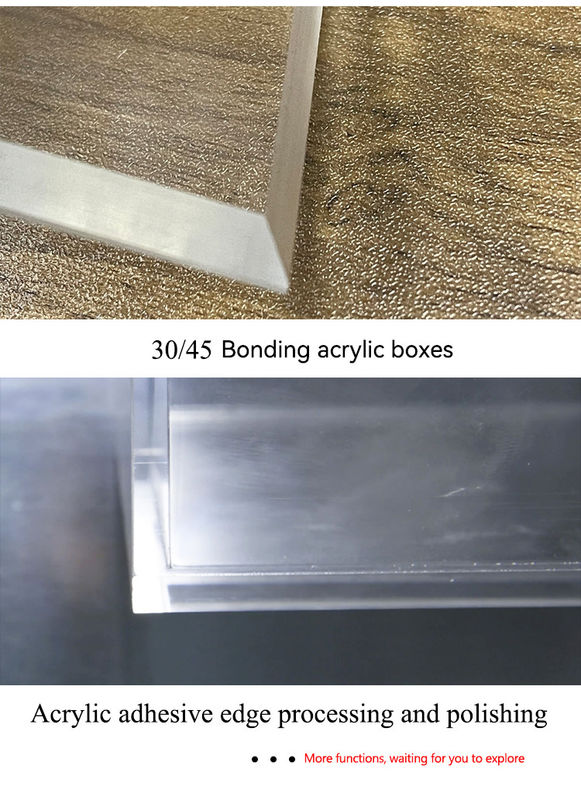 Máquina de Polimento de Bordas de Acrílico de 1350mm, Acionada por Motor Servo de 3kw, para Polimento de Plásticos PMMA/PS/PC