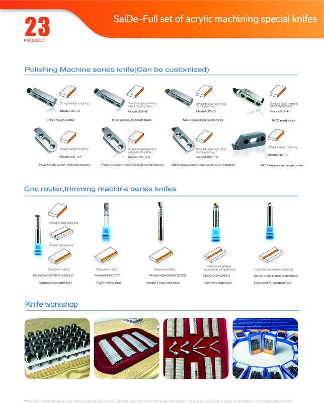 Ferramentas de Corte de Fresagem CNC Práticas Acrílico Industrial Ferramenta Chanfrada CNC para Acrílico Corte em Alta Velocidade