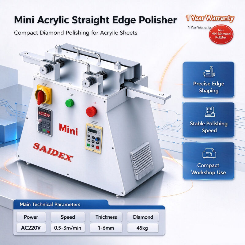 Máquina de polir acrílico mini ultra compacta solução perfeita para espaços pequenos